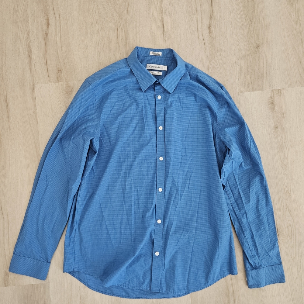 Calvin Klein Blue Casual Button Down Shirt